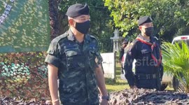 Thai soldiers patrol border with Malaysia amid illegal crossings spreading Covid-19