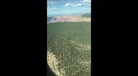 grand canyon, from the helicopter