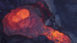 Drone footage captures partial collapse of Iceland's Fagradalsfjall volcano