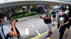 Heavy police deployment still does not dissuade Hongkongers from remembering Tienanmen massacare