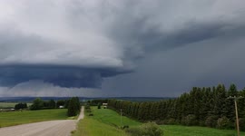 Water Valley, Alberta Supercell June 26, 2019 taken with Samsung Galaxy S9+ after coming home from a chase tour in the US.