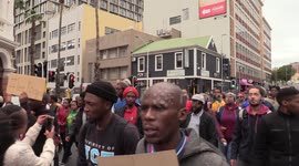 Fees Must Fall leader takes student protest to parliament to demand amnesty