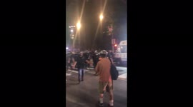 US: People Gather At NYC Washington Square Park Despite Park’s Night-Time Curfew 2