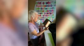 US mum screams with disbelief after she was surprised by two of her sons after spending five months apart