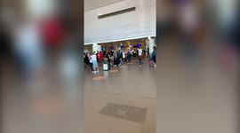 Huge queues at Faro Airport as Britons rush to return home before quarantine cut off