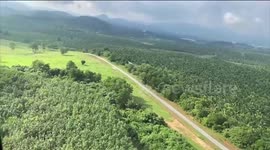 Soldiers fly in helicopters over Thai-Malaysia border as illegal crossings risk spread of Covid-19