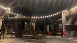 Wild elephant rampages through restaurant in Thailand