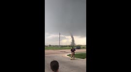 This astonishing eyewitness footage of a huge tornado touching down in Colorado will blow you away