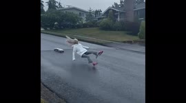 Emery Skate/Longboarding in the rain fail! Don’t try this at home!