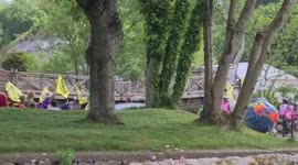 UK Extinction Rebellion protestors marched through Cornwall ahead of the G7 summit