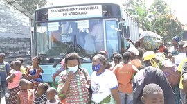 Thousands of people return to their homes in Goma after a volcanic eruption caused them to flee