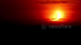 Partial Solar Eclipse (Annular) from Ontario, Canada this morning.#solareclipse2021 #SolarEclipse https://t.co/js4Sy0lNCN
