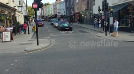 Pro Palestine Supporter Car Seen in West London