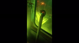 The crane is moving by itself.