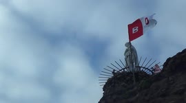 Great atmosphere in Biarritz after a victory in rugby against bayonne