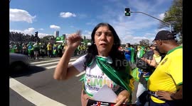President Bolsonaro joins motorcyclists during the action in São Paulo