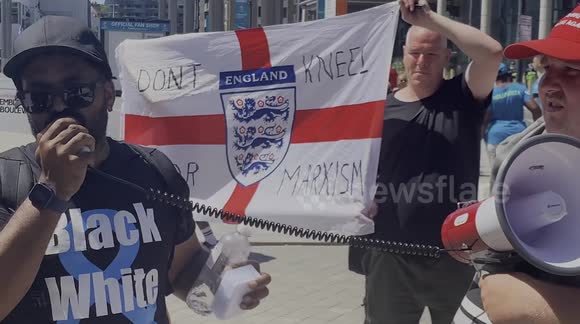 A small minority of England football fans are not happy with their team taking the knee at Euro 2020