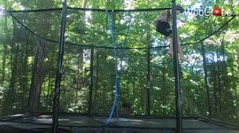 'Fastest Way To Exit A Trampoline | Try Not to Laugh'