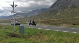 Indiana Jones movie crew spotted filming a high speed motorbike chase through the Scottish Highlands