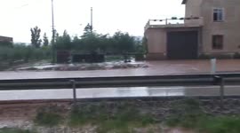 Spain: Heavy Rain Causes Flooding In Fuenmayor, La Rioja