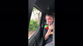 Florida parents surprise daughter with first car when picking her up after work