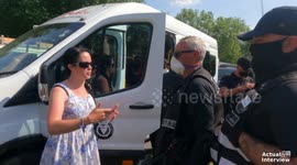 Failed evidtion attempt of 'Lovedown' protesters, Shepherds Bush Green.