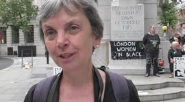 Women in Black Silent vigil against militarism and war takes place in London