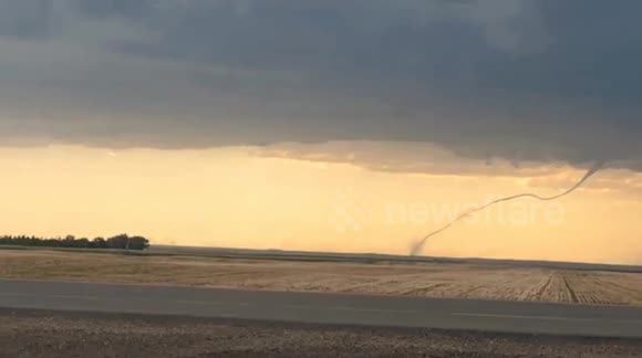 Saskatchewan Canada Tornado June 15 2021 Near Darcy Saskatchewan