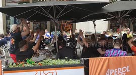 Jubilant Scotland Fans Sing and Chant in Leicester Square 2