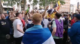 Scottish fans take over London's West End