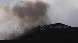 Volcano Etna Paroxysm eruption 2 August 2014
