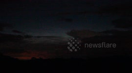 Early Season Noctilucent Clouds - Real Time Video - June 3rd 2015