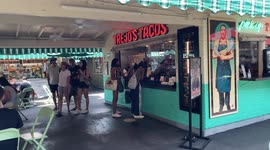 Shoppers in Los Angeles, US visit the Grove and California Market shopping centers after lockdown