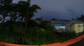 Lightning over Brisbane Timelapse May 2021 aftermath of crazy storm