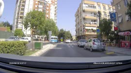 The impatient driver would hit the pedestrian.