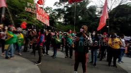 Protests against Bolsonaro’s handling of Covid pandemic continue in Sao Paulo, Brazil