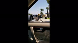 Apprehension of gunman to end standoff at corner gas station in North Hilla CA