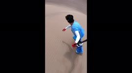 Sandsurfer uses GoPro to track descent down dunes in Chile