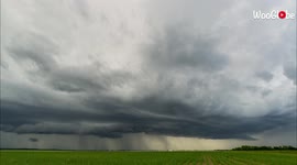 'Osijek, Croatia Succumbs to Darkness Under a Massive Shelf Cloud'