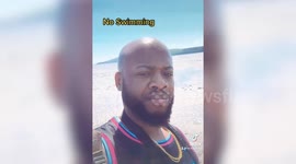 Further footage: Florida man's reaction to 'horrible' UK beach goes viral