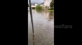 US: Rainfall Causes Street Flooding In New Orleans, Louisiana
