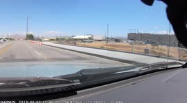 'Mercedes Almost Hit by Out-of-Control Car in Victorville, CA'