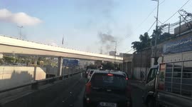 Block road in Lebanon due to electricity cut and no fuel