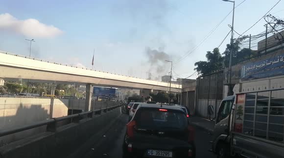 Block road in Lebanon due to electricity cut and no fuel