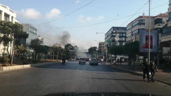 Block road in Lebanon due to electricity cut and continuous inflation