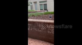 US: Severe Thunderstorm Brings Hail To Boulder, CO