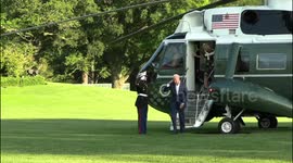 President of the United States Joe Biden and First Lady Jill Biden arrive at The White House in Washington, D.C. on June 27, 2021 following their trip to Camp David.