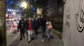 England Fans Celebrate Long Into The Night