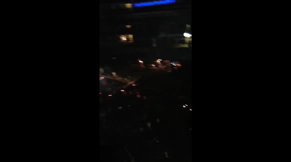 During protesters moving to politicians houses