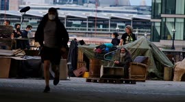 Set for Sex Pistols TV series spotted filming along the Southbank in London